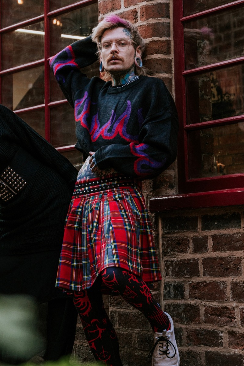 Red Tartan Mini Skirt