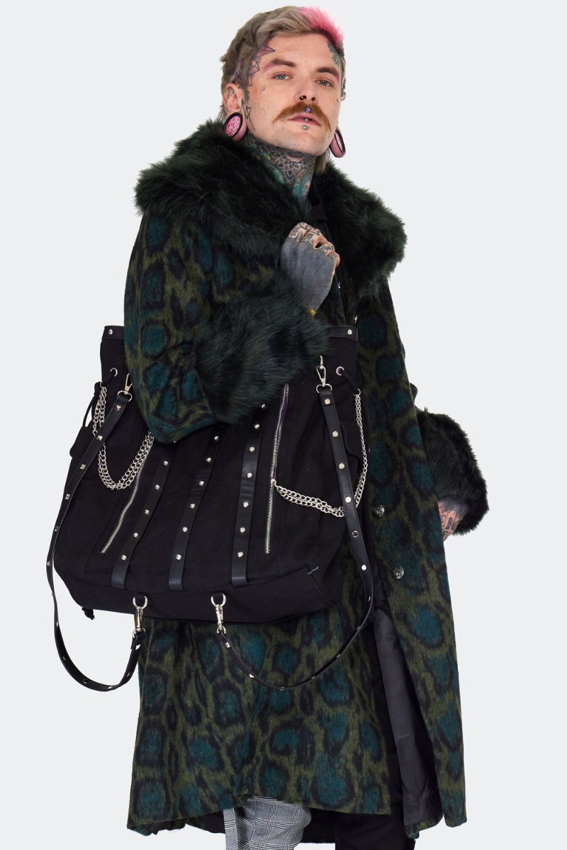 Studded Oversized Shoulder Bag