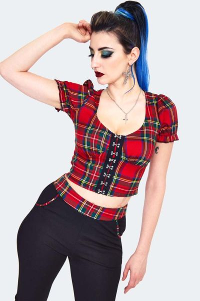 Latest Alternative Tops | Sale Selected Gothic Tops | Tartan Tops ...