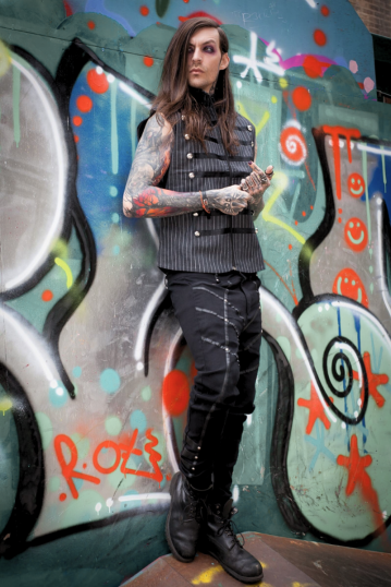 Contrast Leather Trouser 
