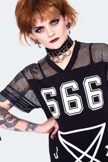 666 Team Support Jersey Dress Plus Size