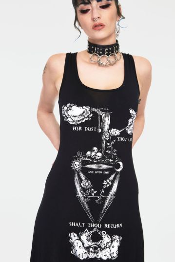 Alchemical recipe witchy dress with back ties