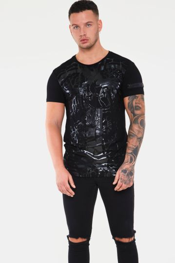Black Hearted Veins Men's T-Shirt