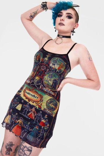 Dancing with the Dead Mini Dress