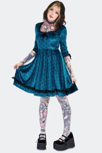 Drop Print Mini Dress 