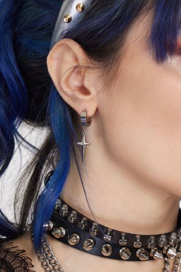 Star Cross Pendant Earrings