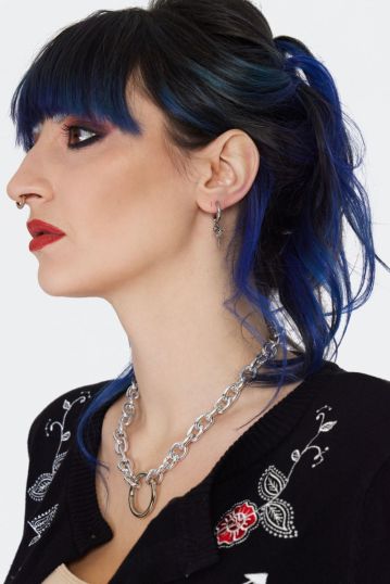 Rose And Dagger Drop Earrings