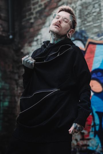 Zip Front Oversized Hoodie