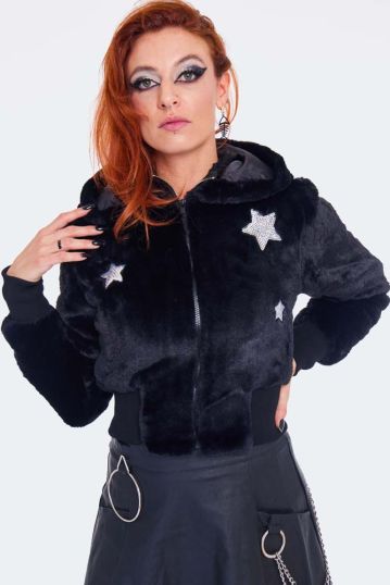 Star Struck Faux Fur Jacket