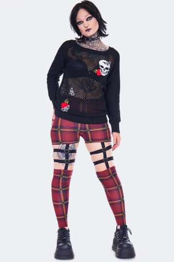 Passionate By Nature Plaid Harness Leggings