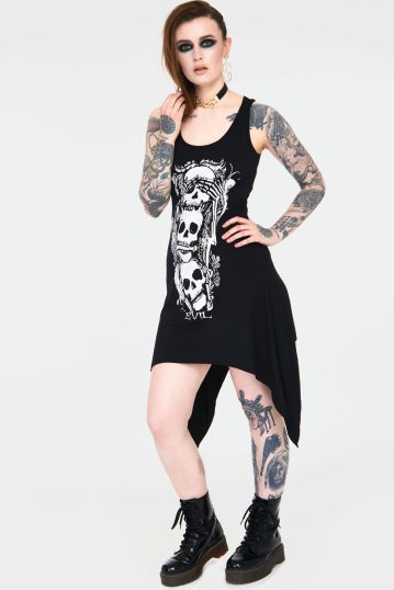 No evil witchy dress with back ties