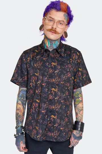 Paradise lost button up shirt