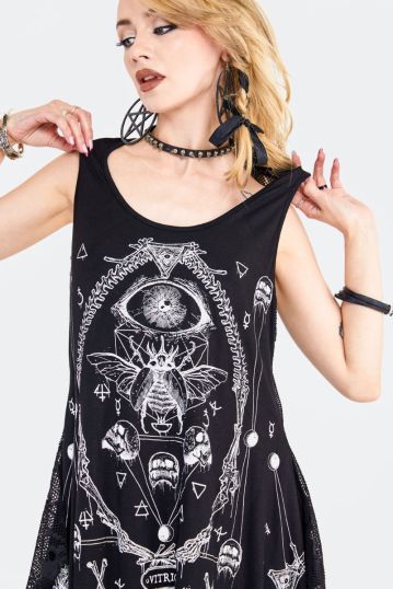 Vitriol Skull Mesh T-Shirt Plus Size