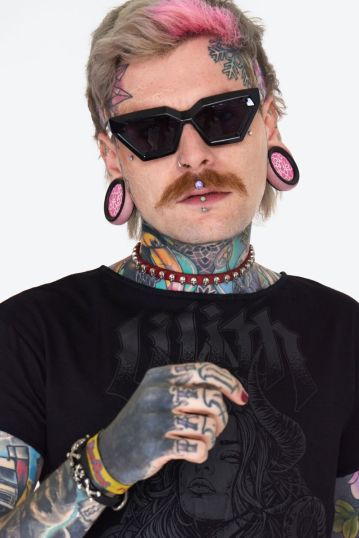 Angled Cat Eye Sunglasses