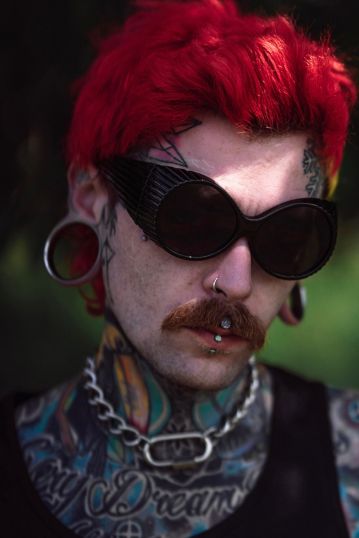 Oversized Round Goggle Style Sunglasses