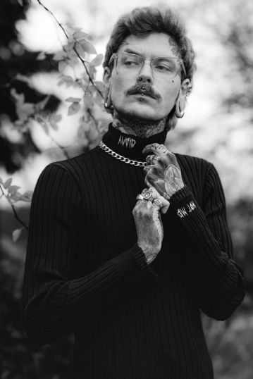 Black Turtleneck Sweater