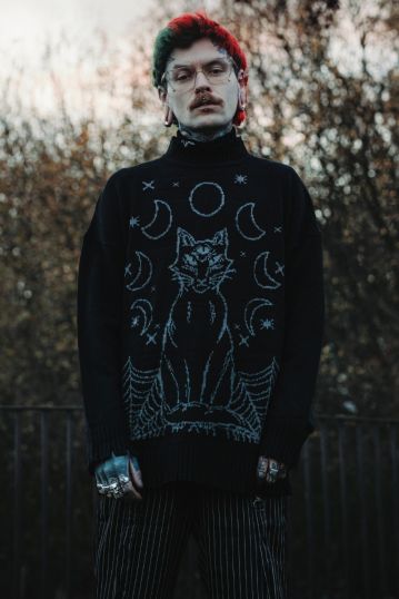 Mystic Cat Oversized Jumper