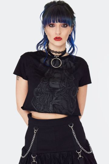 Lilith Printed Cropped T-Shirt