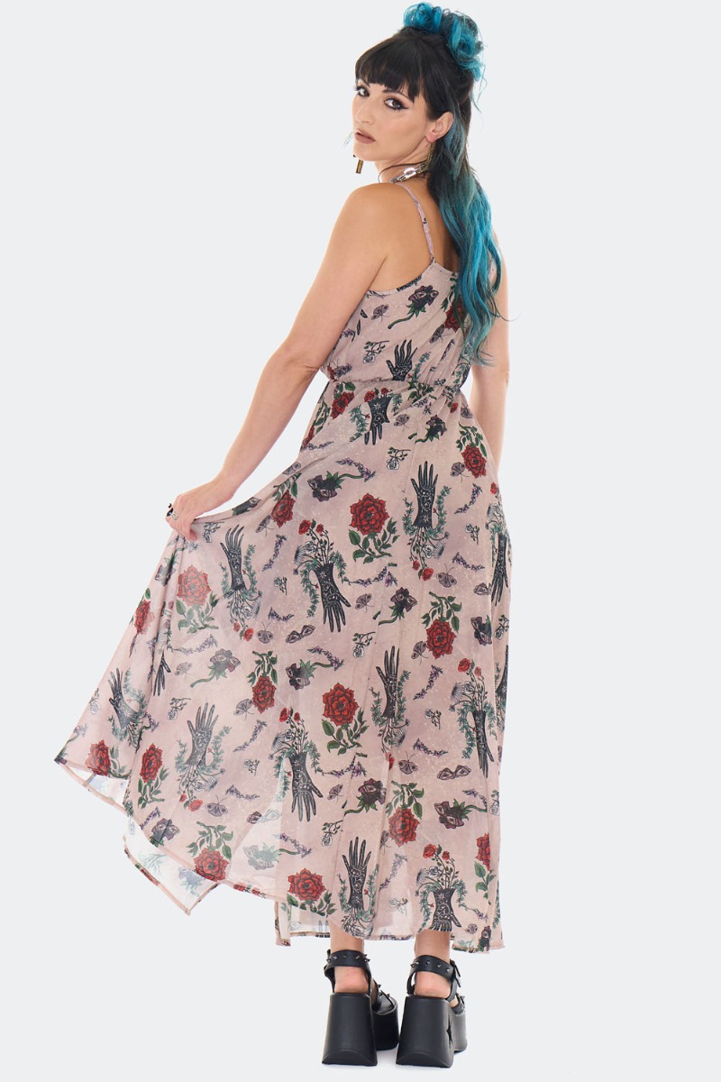 Flower Spirit Print Maxi Sundress