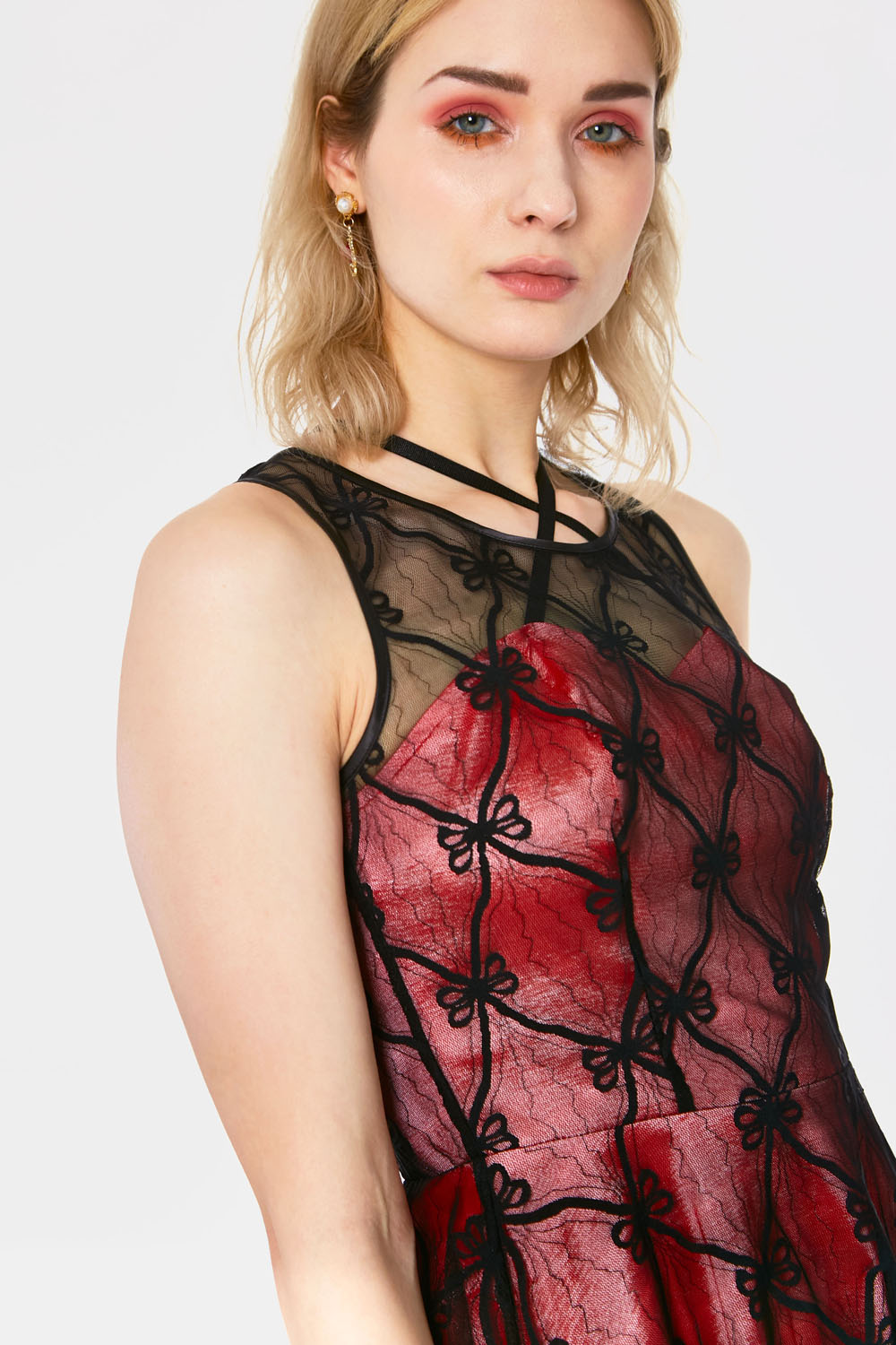 Fire Edge Lace Dress