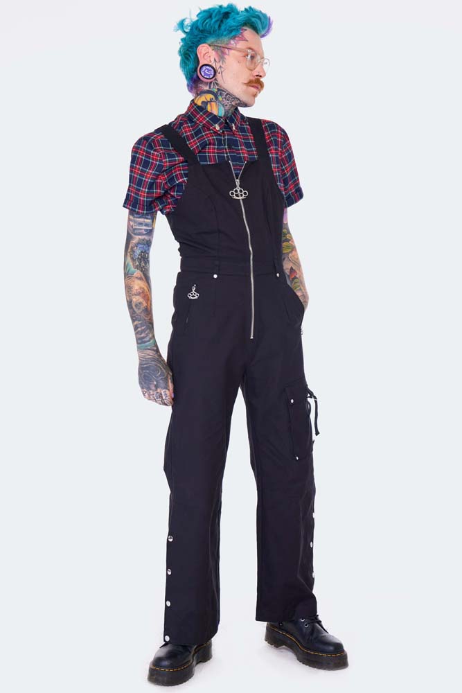 Black Zip Up Jumpsuit