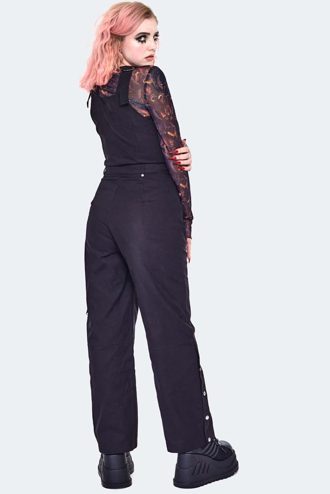Black Zip Up Jumpsuit