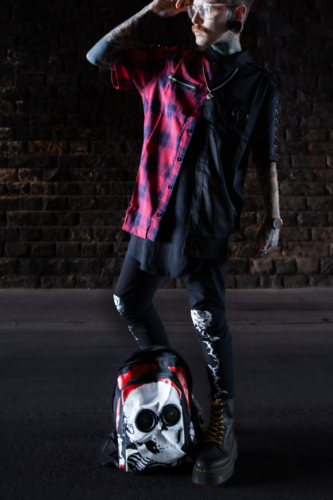 Skull Backpack With Bluetooth Speaker