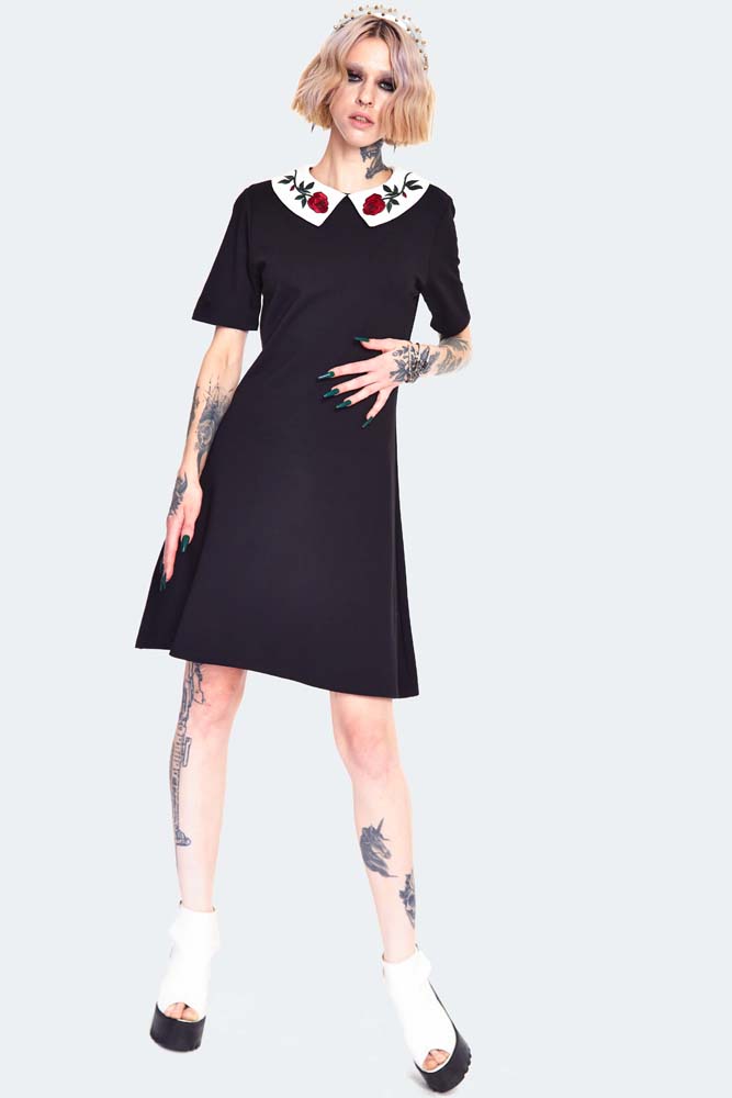 Sleeping Beauty Collar Dress | Alternative Clothing Store | Gothic, Punk,  Metal, Rock