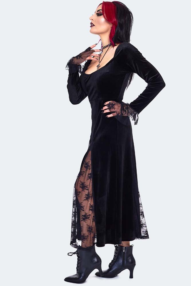 Witchy Velvet Maxi Dress